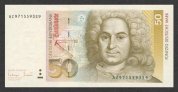 50 DM bankovka s portrétem J.B.Neumanna