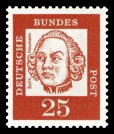 Briefmarke mit dem Portrait von J.B.Neumann